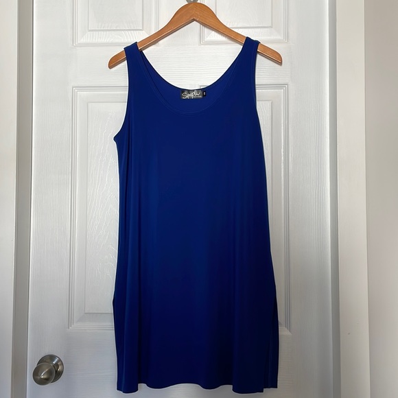Sympli sleeveless tunic - Royal blue - Picture 1 of 7